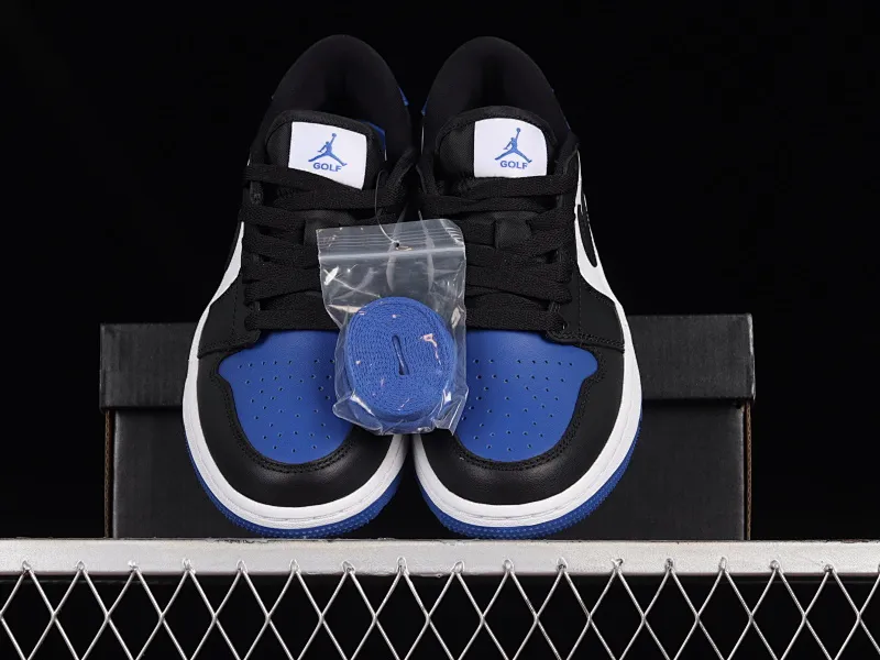 All categories Air Jordan Jordan series basketball shoes Air Jordan 1 Low G version pure original Air Jordan 1 Low Golf "Royal Toe" AJ1 Joe 1 new golf version black and blue toe DD9315-102